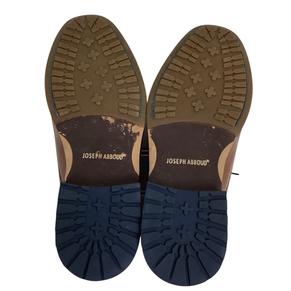 Joseph Abboud Thorton Plain Toe Leather Lace Derby Dress Shoe Brown - Picture 8 of 11